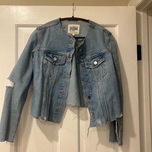 Zara Faded Blue Denim Jacket
